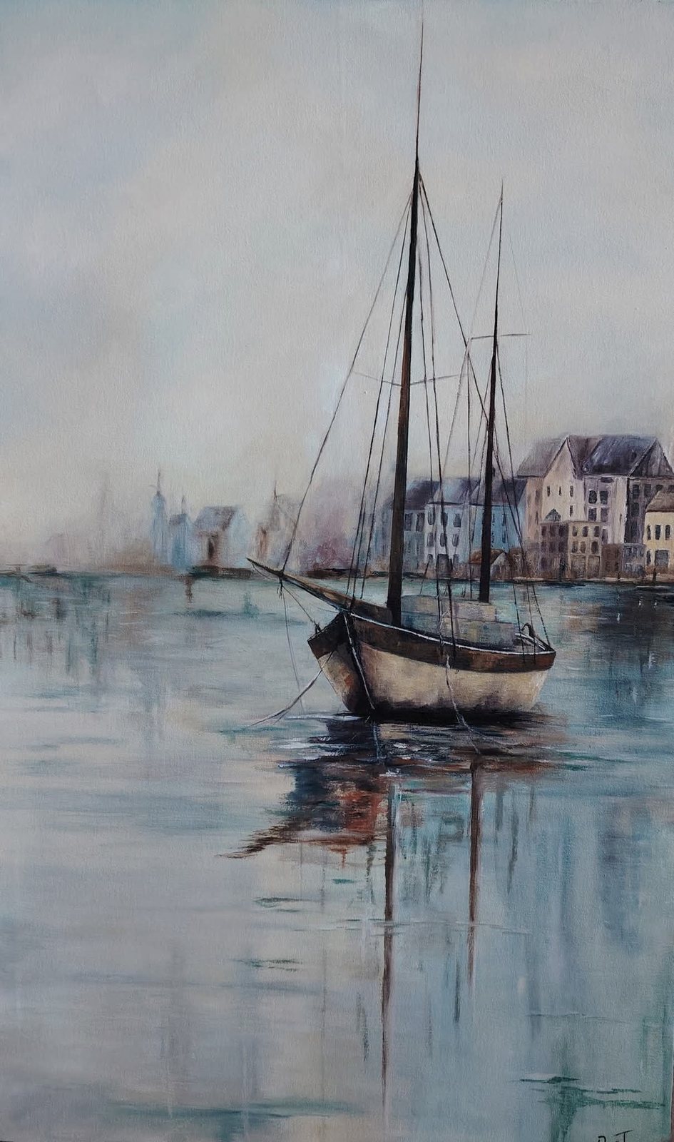 Bridge / coastal city scene