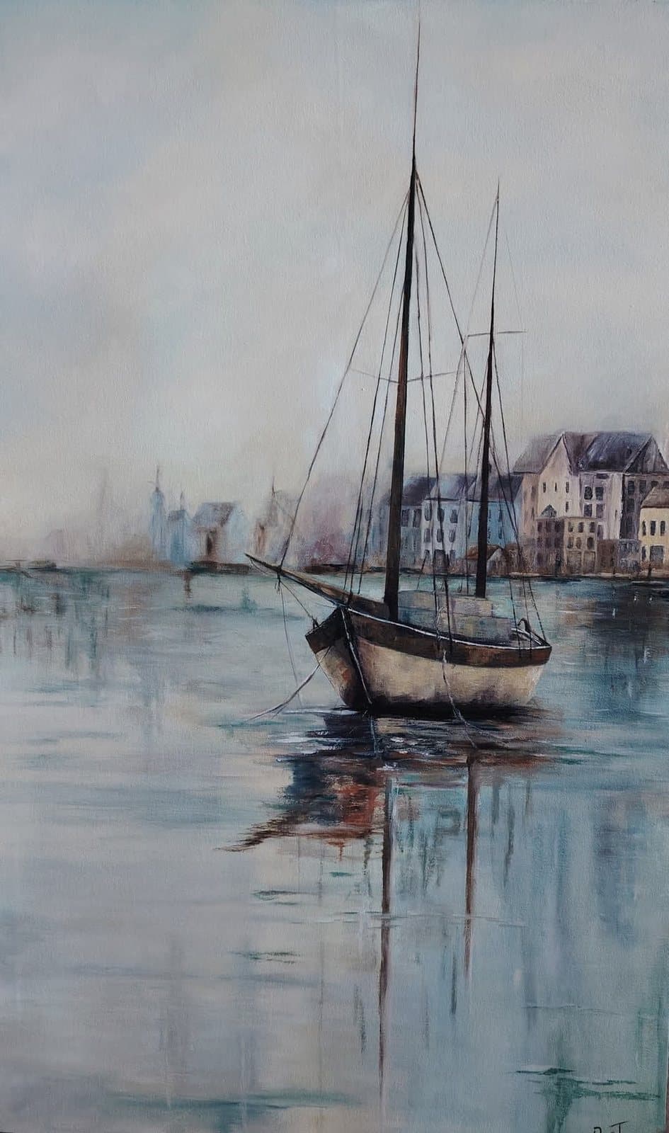 Bridge / coastal city scene