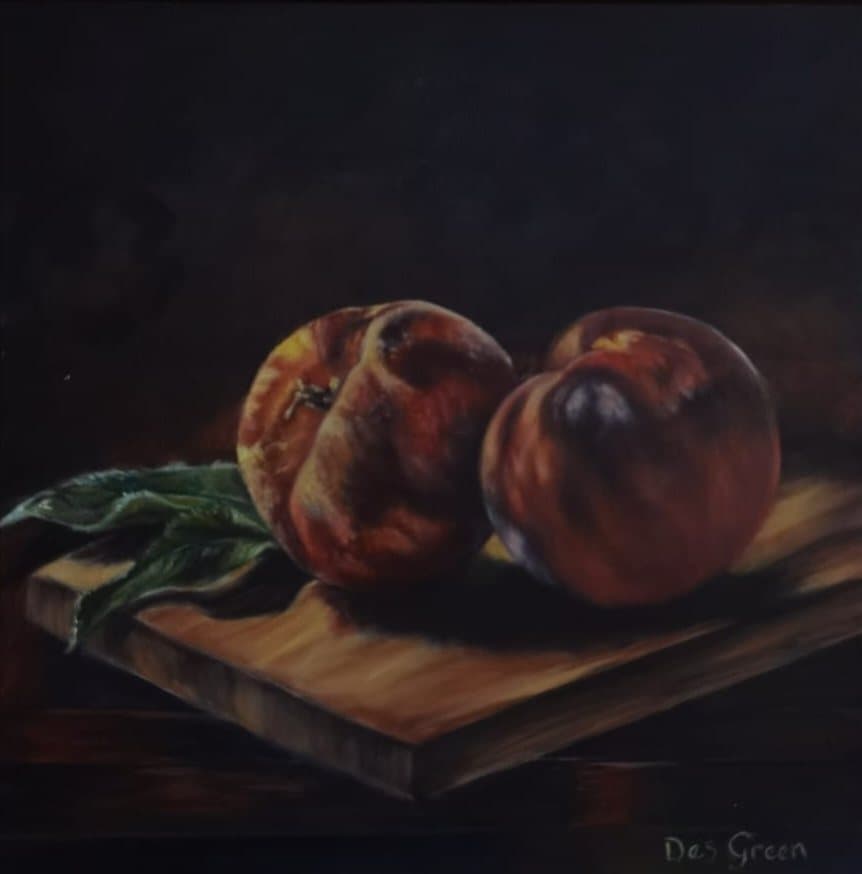 Peach still life
