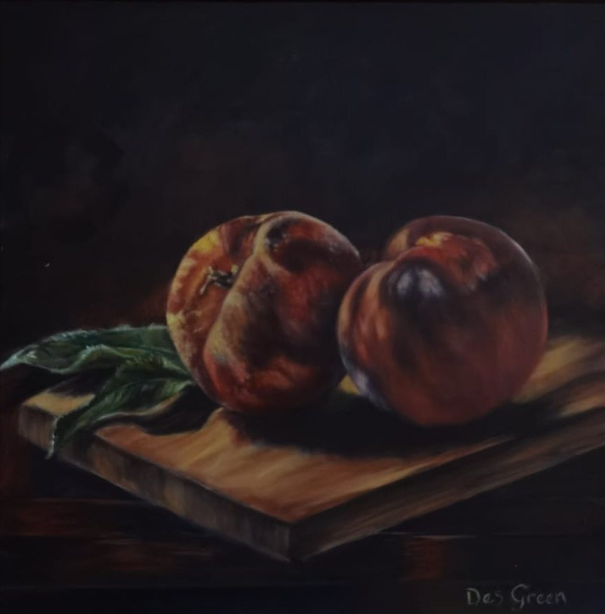 Peach still life